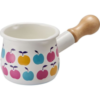 豊琺瑯 Plune. ホーロー プチミルクパン 「りんごたち」 FC209PD-TYJ-726