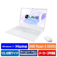 NEC ノートパソコン e angle select LAVIE N15 パールホワイト PC-N1555CAW-E3