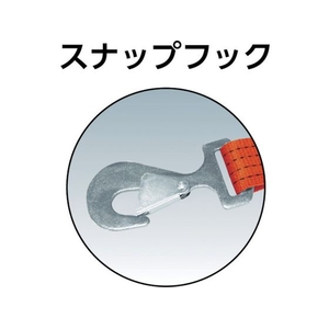 トラスコ中山 TRUSCO ベルト荷締機 25mm幅 200kg スナップフック 0.24.50.35-スナップフックタイプ FC545GZ-7681348-イメージ2