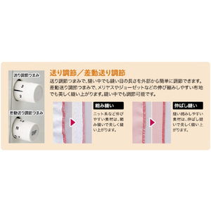 JUKI 1本針3本糸ロックミシン フットコントローラー付き MO-03DN-イメージ3