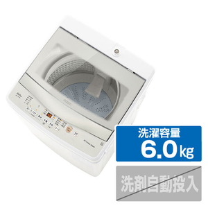 AQUA 全自動洗濯機(6.0kg) ホワイト AQW-S6A(W) AQUA 全自動洗濯機(6.0kg) ホワイト AQW-S6A(W)