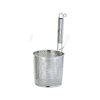 三宝産業 UKパンチング パイプ柄 底平 煮ざる 大 FCM6260-070429003