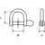 水本機械製作所 ステンレス マイクロワイドネジシャックル 呼び2mm 2884M-2 FC469FG-2044029-イメージ2