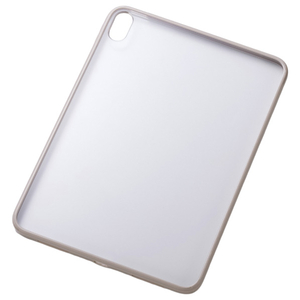 エレコム iPad(A16)用クリアケース 軽量 カラーエッジ 背面クリア グレージュ TB-A25RTSLOGB-イメージ1