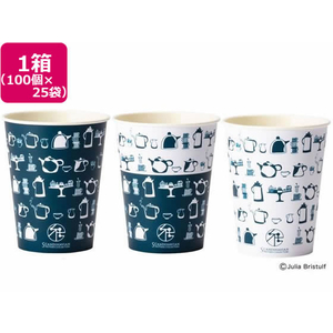 サンナップ SPCカップ ティータイム275ml 100個入*25袋 FC113NT-C27100TEA-イメージ1