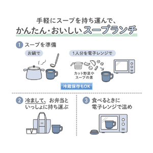 サーモス スープマグ(320ml) フォギーブルー DJU-320FOBL-イメージ6