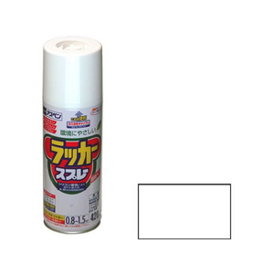 アサヒペン アスペンラッカースプレー 420ml 透明(クリヤ) FC250NS-イメージ1