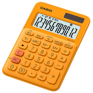 カシオ カラフル電卓 オレンジ MW-C20C-RG-N-イメージ2
