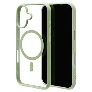 ラスタバナナ iPhone 17用FLEXGUARD磁力充電対応 グリーン＊クリア 8926IP5AHPMGR-イメージ1