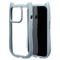 ラスタバナナ iPhone 15 Pro用猫耳ケース mimi スモーキーブルー 7699IP361PHB