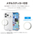 エレコム iPhone17 Pro用Grippy ハイブリッドケース オールクリア メタルステッカー付 クリア PM-A25CGRPACR-イメージ7