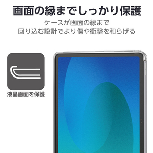 エレコム iPad(A16)用ソフトクリアケース 軽量 クリア TB-A25RUCCR-イメージ2