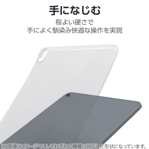 エレコム iPad(A16)用ソフトクリアケース 軽量 クリア TB-A25RUCCR-イメージ4