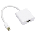 アイネックス Mini DisplayPort - HDMIアクティブ変換ケーブル(20cm) ホワイト AMC-MDPHD