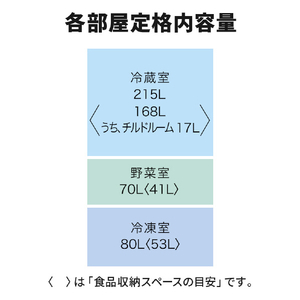 三菱 【右開き】365L 3ドア冷蔵庫 e angle select マットアンバーグレー MR-CX37E5M-H-イメージ18