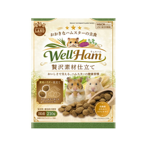 マルカン WellHam おおきなハムスターの主食 贅沢素材仕立て 210g FCK228E-イメージ1