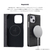 ABBI SIGNATURE iPhone 16 Pro用LIPARI イタリアンレザー MagSafe対応ダイアリーケース ネイビー ABS27351I16PR-イメージ9