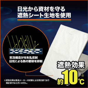 トラスコ 遮熱ＵＶシート ５年耐候 １．８×１．８ｍ 可視光線透過率：9.1% TRSS-1818-A-イメージ4