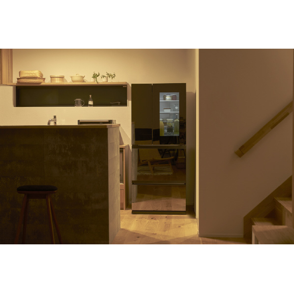 ツインバード 354L 4ドア冷蔵庫 ブラック HR-EI35B 354L