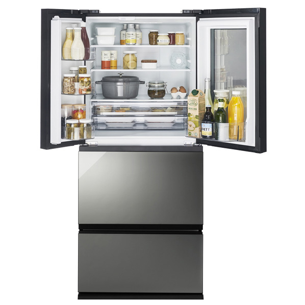 ツインバード 354L 4ドア冷蔵庫 ブラック HR-EI35B 354L