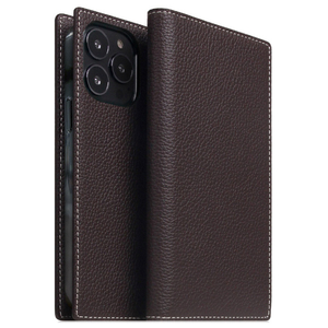 SLG Design iPhone 14 Pro Max用Full Grain Leather Case ブラウンクリーム SD24351I14PMBC-イメージ1