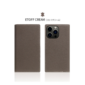 SLG Design iPhone 14 Pro Max用Full Grain Leather Case ブラウンクリーム SD24351I14PMBC-イメージ13