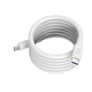 CIO スパイラルシリコンケーブル CtoC 1m ホワイト CIO-SLSC30000-CC1-WH-イメージ1