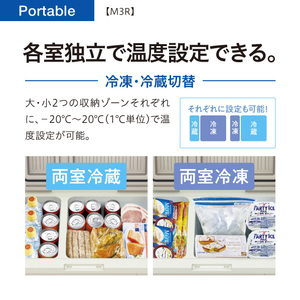 AQUA ポータブル冷凍冷蔵庫 グレージュ AQP-M3R(H)-イメージ5