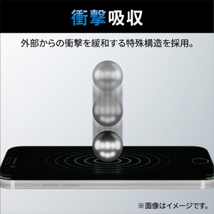 エレコム iPhone SE(第3世代)/SE(第2世代)/8/7/6s/6用フルカバーフィルム 衝撃吸収 反射防止 ブルーライトカット 防指紋 PM-A22SFLPBLR-イメージ8
