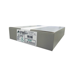 エーワン ラベルシール 再生紙・ホワイト A4 12面 四辺余白付 300シート入り 31352-イメージ1