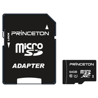 プリンストン UHS-I規格対応 microSDカード(64GB) PMSDU-64G