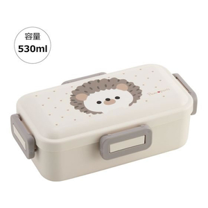スケーター 抗菌ふわっと弁当箱 PomponS ネズミ 530ml FC446PS-PFLB6AG-イメージ1