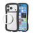 エレコム iPhone17 Pro用Grippy ハイブリッドケース フレームカラー メタルステッカー付 ブラック PM-A25CGRPFCBK-イメージ2