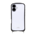 NATURAL　design iPhone17用 背面型ケース I．COLOR チャコール IP25-61-ICSH01