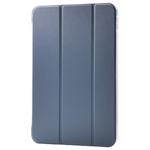 エレコム iPad(A16) フラップケース 薄型軽量 背面クリア 2アングル ブルーグレー TB-A25RWVBG-イメージ1