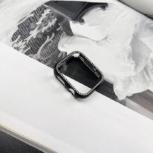 GAACAL Apple Watch Series 4-6/SE1-2 [44mm]用スワロフスキーフレーム ブラック W00058BK4-イメージ2