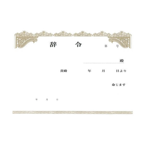 日本法令 辞令用紙(3枚複写)B5 20組 F869116-イメージ2