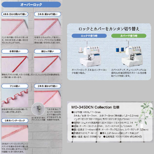JUKI オーバーロック・カバーステッチ複合機 MO-345DCN-イメージ3