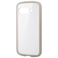 エレコム Google Pixel 9a用TOUGH SLIM LITE ハイブリッドケース フレームカラー カフェオレ PM-P251TSLFCBE