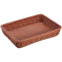 シンドー 抗菌樹脂 角型バスケット DS101 36型 ブラウン FC205LW-7703520