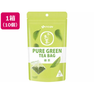 伊藤園 お～いお茶 PURE GREEN ティーバッグ 10袋×10個 FC398TF-イメージ1