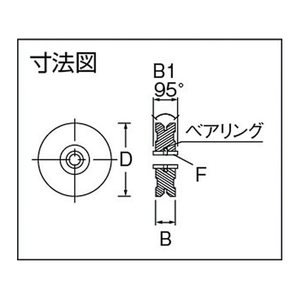 丸喜金属本社 マルコン枠無重量車 50mm V型 FC407EH-2122120-イメージ4