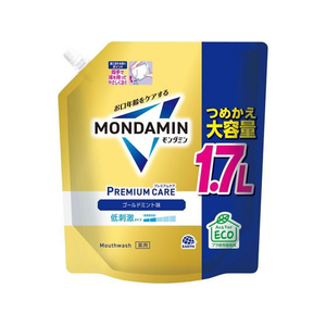 アース製薬 モンダミン プレミアムケア ゴールドミント 詰替 1700mL FCE218T-イメージ1