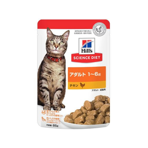 日本ヒルズ・コルゲート サイエンス・ダイエット 猫用 アダルト 1～6歳 チキン パウチ 85g FCE983X-イメージ1