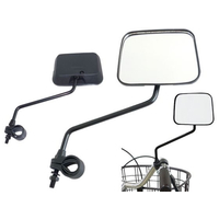 キャプテンスタッグ サイクルミラー 角型・左右兼用 ブラック FCT9956-Y-4887