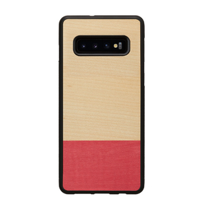 Man & Wood Galaxy S10+用天然木ケース Miss match I16353S10P-イメージ1