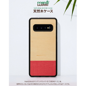 Man & Wood Galaxy S10+用天然木ケース Miss match I16353S10P-イメージ3