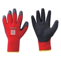 トラスコ中山 TRUSCO/防寒天然ゴム手袋 裏起毛タイプ レッド XLサイズ FC902TU-2511342