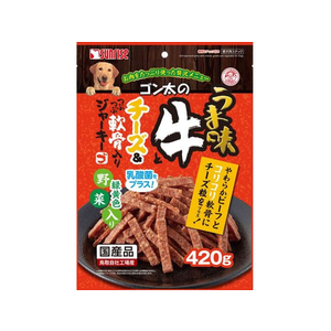 マルカン サンライズ/ゴン太の旨味牛とチーズ&粒粒軟骨ジャーキー野菜420g FCC9382-イメージ1