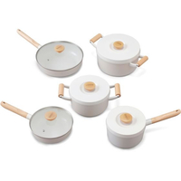 アイリスオーヤマ ルオント フライパン・なべ 10点セット ホワイト FCU2706-LUO-SE10W